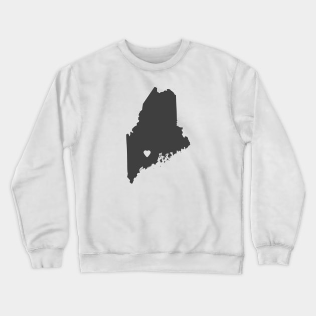 Maine Love Crewneck Sweatshirt by juniperandspruce